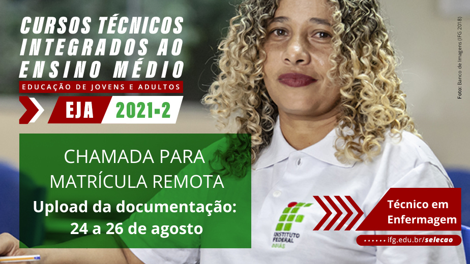 Podem participar apenas aqueles que se inscreveram no processo seletivo EJA 2021/2 para o Câmpus Águas Lindas. Podem participar apenas aqueles que se inscreveram no processo seletivo EJA 2021/2 para o Câmpus Águas Lindas.